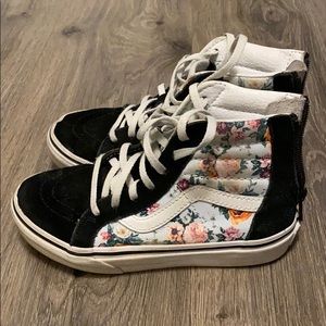VANS Kids Floral Sk8-Hi Zip